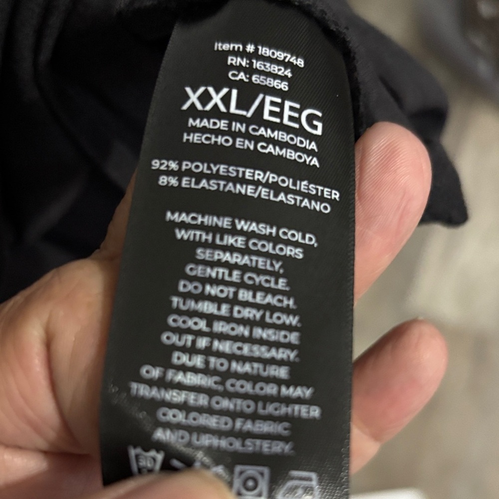 Well Worn Black Button-Front Collared Blouse NWT - image 3